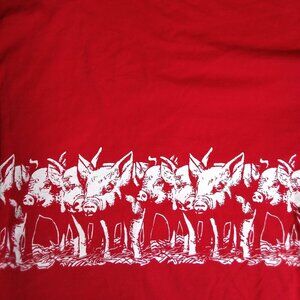 Vintage Crazy Shirts Hawaii Wild Hogs Pigs BBQ AOP T-Shirt